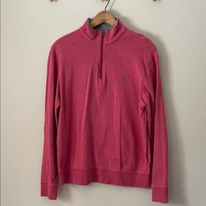 Ralph Lauren Men's Pink Zip-Up Sweater